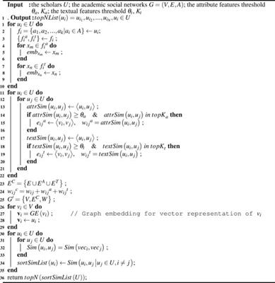 Graph Embedding for Scholar Recommendation in Academic Social Networks